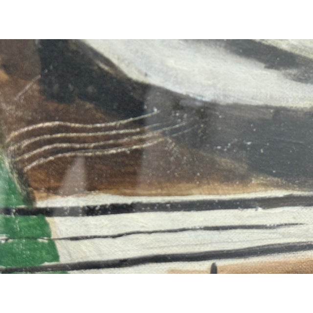 Georges Braque Style Fruit Dish + Fruit Basket Painting For Sale - Image 10 of 12