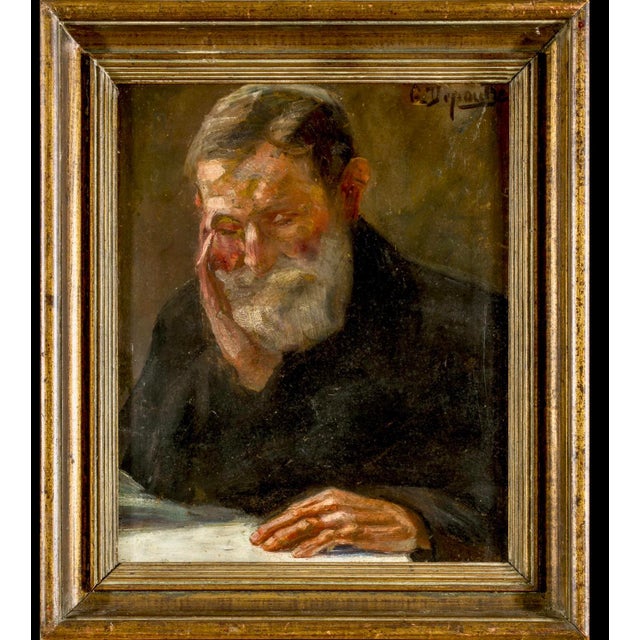 Portrait Composition, 1800s, Oil Painting on Panel, Framed For Sale - Image 13 of 14