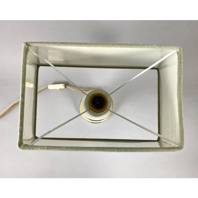 Vintage Table Lamp in Porcelain by Porcelain De Bruxelles, Belgium For Sale - Image 4 of 8