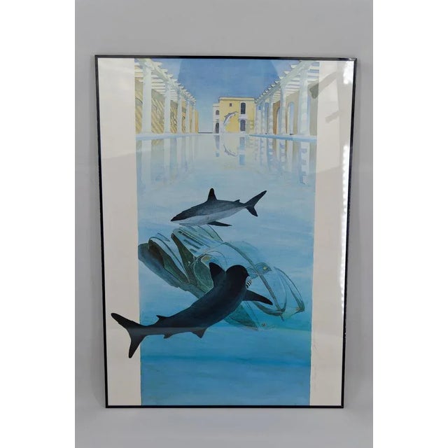 Alain Mirgalet, The Sharks, 1990s, Lithograph For Sale - Image 7 of 7