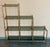 Mid-Century Modern Faux Bamboo Brass Etagere With Stair Form and Smoked Glass For Sale - Image 4 of 12