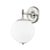 Transitional Mark D. Sikes 1 Light Sphere No. 1 Wall Sconce, Polished Nickel For Sale - Image 3 of 3