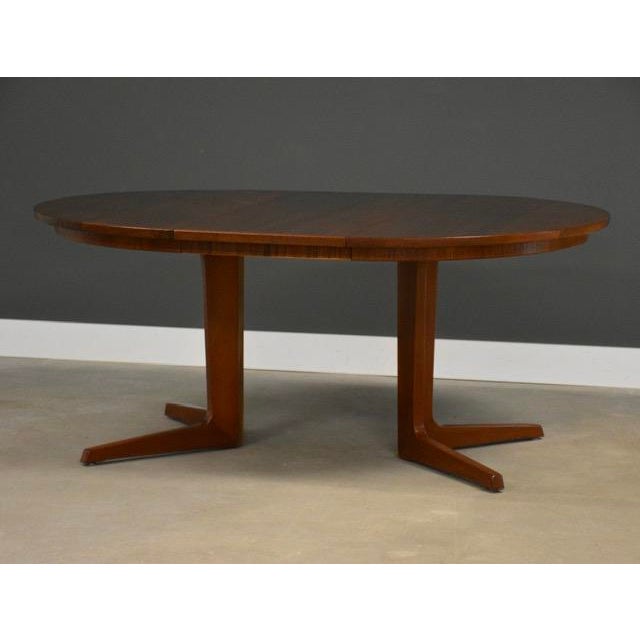 1960s Refinished 86” Danish Modern Teak Dining Table by BPS For Sale - Image 4 of 12