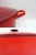 French 13 Qt Round Le Creuset Cerise Red Cast Iron Enamel Dutch Oven Cocotte For Sale - Image 3 of 12