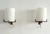 Mid-Century Italian Minimal Wall Sconces with Frosted Glass and Metal, 1960s, Set of 2 For Sale - Image 15 of 16
