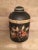 English Black Floral Design Tea Caddy For Sale - Image 13 of 13