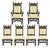 Late 19th Century Rj Horner Attr Renaissance Figural Lion Carved Oak Wood Dining Chairs - Set of 6 For Sale