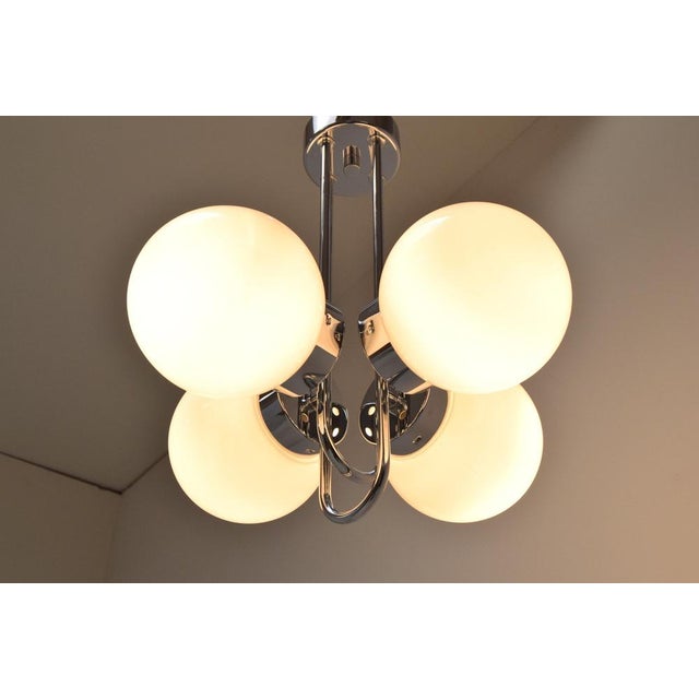 Mid-Centure Designed Chandelier attributed to Jílové Near Děčín, Czechoslovakia, 1970s For Sale - Image 11 of 14