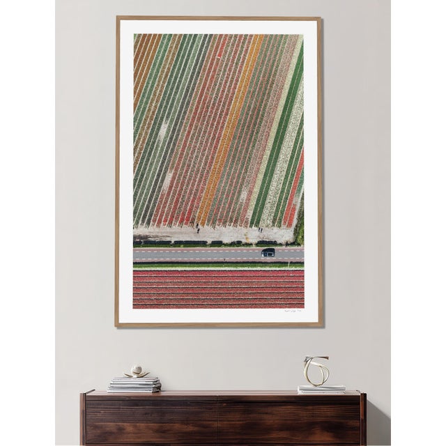 Not Yet Made - Made To Order "AV_Tulip_Fields_010" Contemporary Aerial View Limited Edition Photograph by Bernhard Lang For Sale - Image 5 of 11