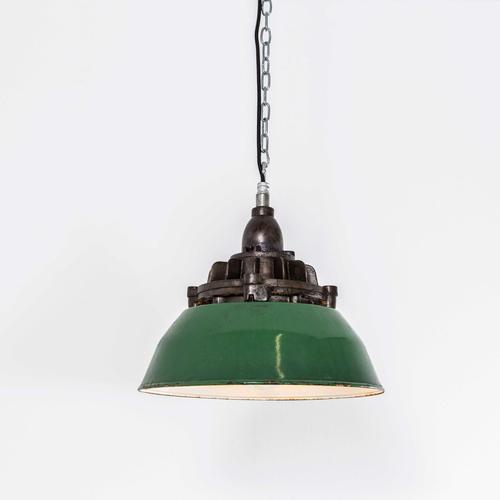 Tall Explosion Proof Factory Hanging Light, 1950s For Sale - Image 12 of 12
