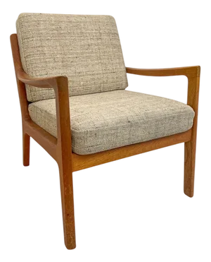 Vintage Easy Chair by Ole Wanscher for Peter Jeppesen Møbelfarbik, Denmark, 1960s
