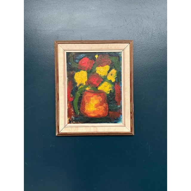 Yngve Johansson, Flowers in Vase, 1970, Oil on Canvas, Framed For Sale - Image 12 of 12