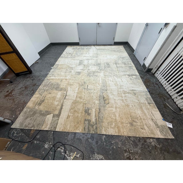 10ft X 14ft Exquisite Rugs Infitiny Collection 7130, Silver/Beige For Sale - Image 12 of 12