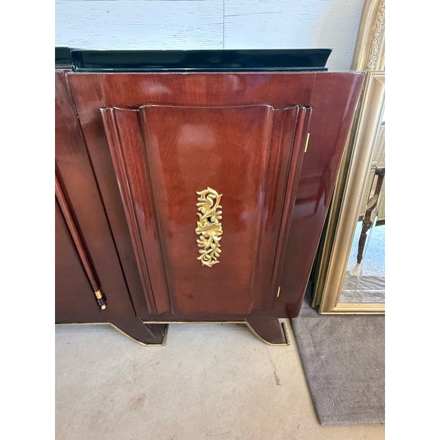 Masterpiece French Art Deco Rosewood Sideboard Sign by Jules Leleu 1930s For Sale - Image 12 of 12