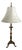 Antique Brass and Onyx Table Lamp with Fabric Shade from Unbekannt, 1930s For Sale