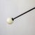Y Pendant Small, Black, 41in H, 3 Inch Glass Globes, by Research.Lighting, Modern, Minimal Hanging Light For Sale - Image 4 of 11