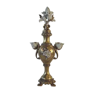 Mid-Century Gold Ceramic Vase by Cappe