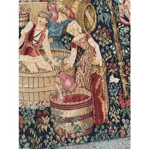 Vintage French Aubusson Medieval Style Jacquard Tapestry, 1970s For Sale - Image 14 of 18