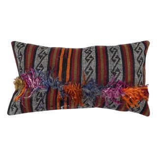 16"x28" Vintage Kilim Cushion Cover. Handmade Throw Pillow Cover. Pillowcase For Sale