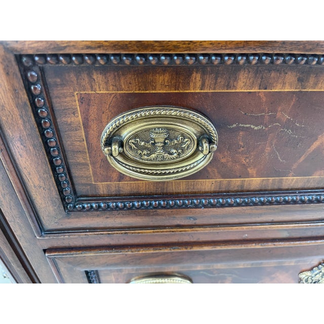 Maitland - Smith Vintage Maitland-Smith Neoclassical Style Demi-Lune Commode For Sale - Image 4 of 7