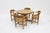 Vintage Dining Table and Dining Chairs in Pine and Papercord, 1970s, Set of 5 For Sale - Image 15 of 15
