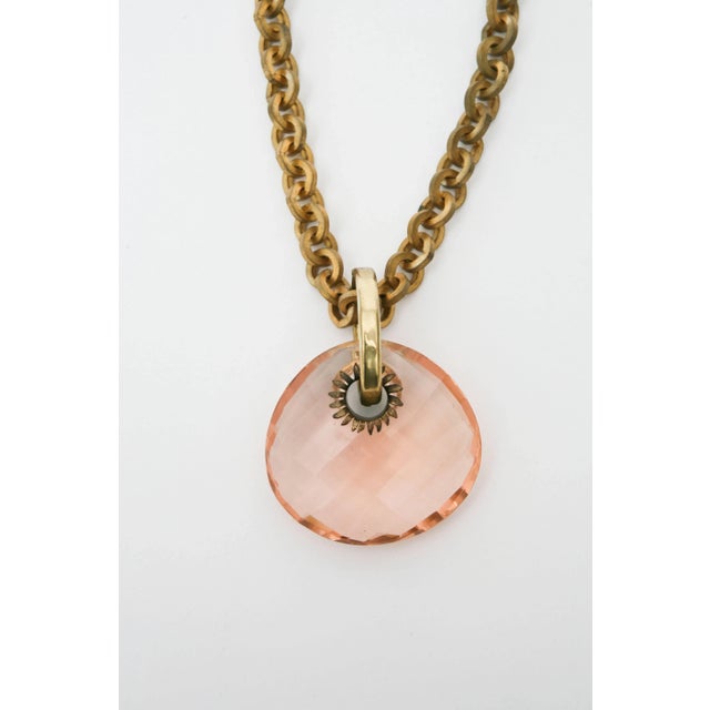 This is part of Chairish’s Costume Jewelry assortment. This bold and drop dead gorgeous vintage Italian pendant necklace...