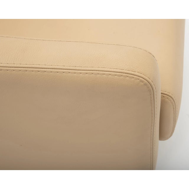 Roche Bobois Leather Swivel Club Lounge Chair Postmodern For Sale In Philadelphia - Image 6 of 11