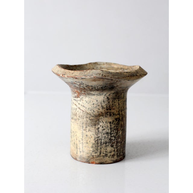 Vintage Handmade Studio Pottery Candle For Sale - Image 11 of 17
