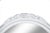 1930s White Oval Wall Mirror W/Floral Crown For Sale - Image 4 of 4