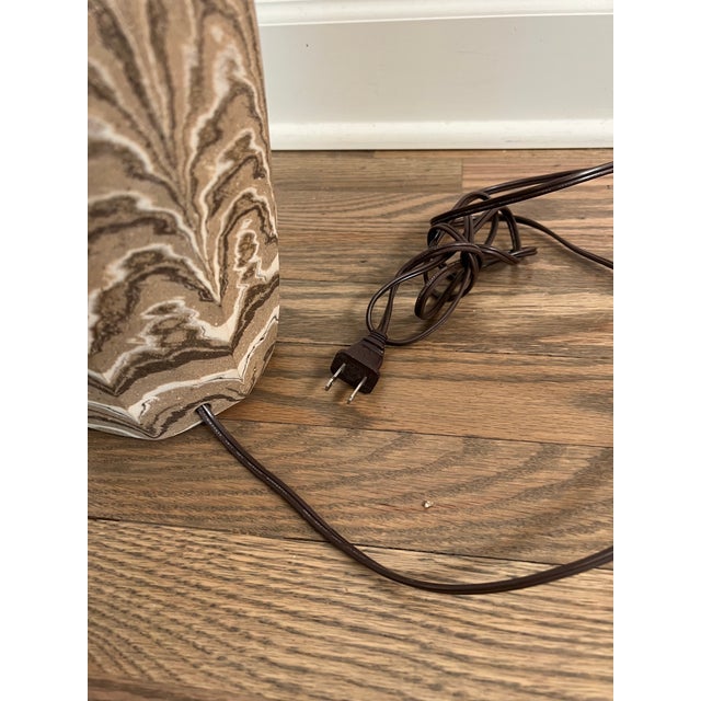 Mid 20th Century Vintage Mid 20th Century Ceramic Pottery Table Lamp For Sale - Image 5 of 10