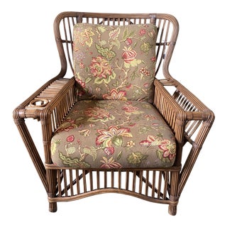Palecek President’s Rattan Chair For Sale