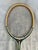 Vintage c1970s Garcia XL-200 white and blue wooden tennis racket. Made in the USA. Measures 9” wide and 29” long....