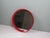 Wood Mid-Century Modern Circular Wall Mirror in Red Lacquered Wood, 1960s For Sale - Image 7 of 7