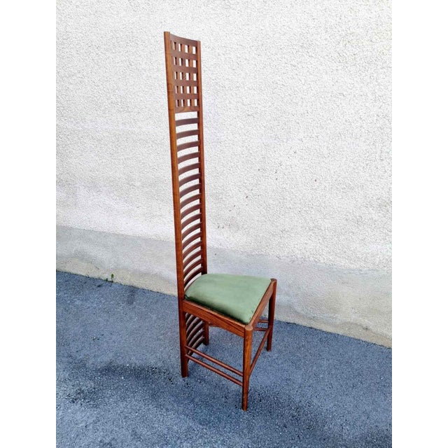Mid-Century Hill House 1 Chair by Charles Rennie Machintosh, Italy, 1980s For Sale - Image 3 of 12