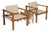 Farmer Chairs and Magazine Rack by Gerd Lange for Bofinger, 1960s, Set of 2 For Sale