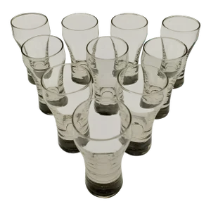 Mid-Century Modern Mini Beer Glasses- Set of 10