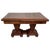 Square Extendable Art Deco Dining Table With Two-Burl Walnut Pedestals For Sale