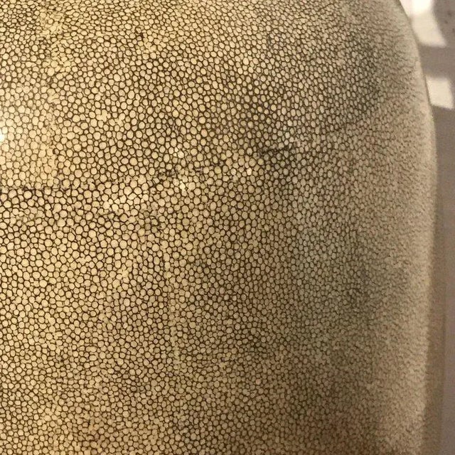 Late 20th Century Shagreen Porcelain Vases, Now as Lamps - a Pair For Sale In West Palm - Image 6 of 11