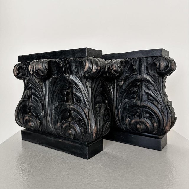 Vintage Wood Sculptures, 1890s, Set of 2 For Sale - Image 3 of 6