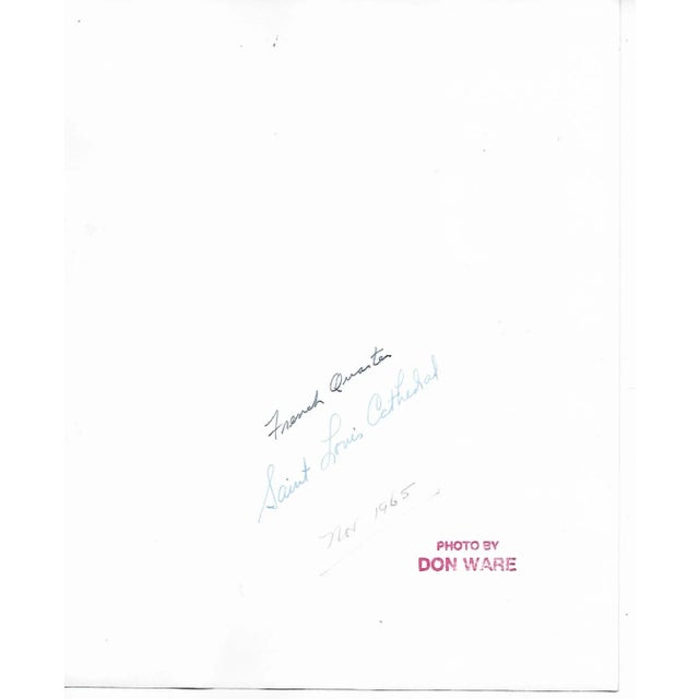 1965 black and white photograph by Los Angeles photographer Don Coleman Ware (1921-2006) of St. Louis Cathedral in the...