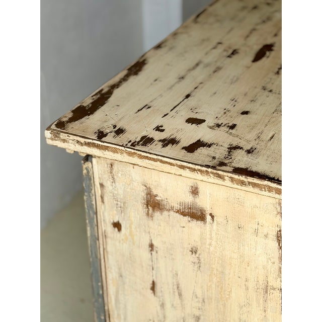 Rustic Distressed Wooden Cabinet with Storage Shelf, 1960s For Sale - Image 9 of 14