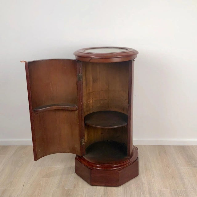 Victorian 1870s Victorian Mahogany Column Cabinet For Sale - Image 3 of 5