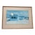 Large Framed Blue Coastal Boardwalk Print For Sale
