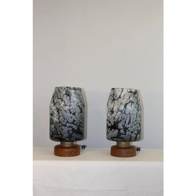 Metal Loetz Witwe Influence Table Lamps - A Pair For Sale - Image 7 of 11