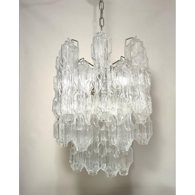 Murano Glass Chandelier from Venini, 1970s For Sale - Image 9 of 18