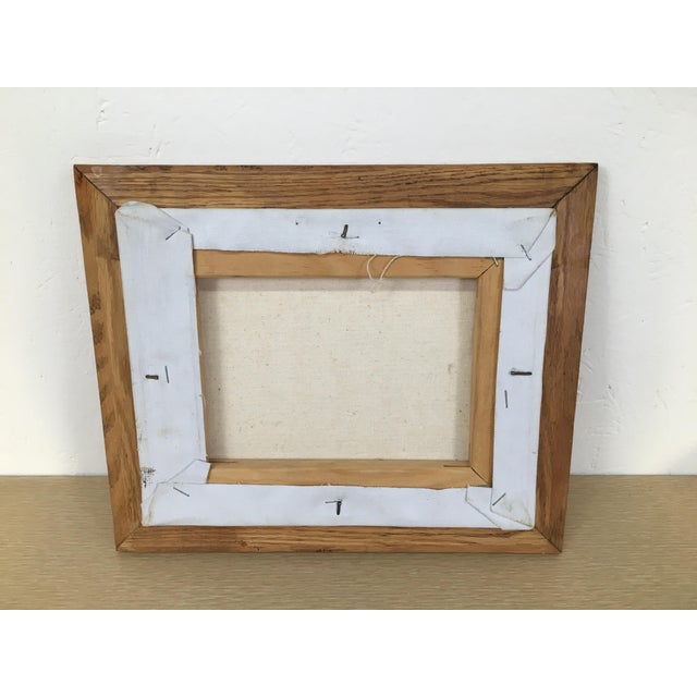 A lively vintage Parisienne impressionist street scene painting by Caroline Burnett. Frame is a later addition that...