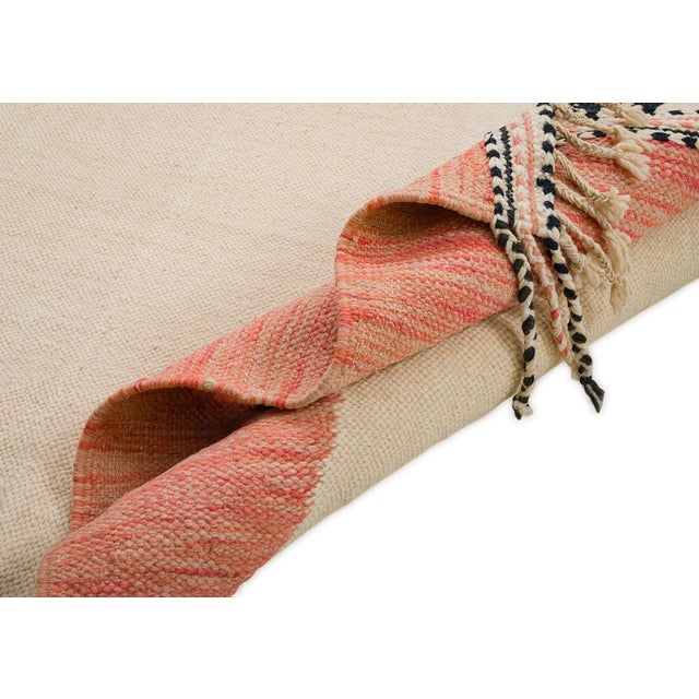Moroccan Flatweave Wool Rug by Azele Studio For Sale - Image 6 of 10