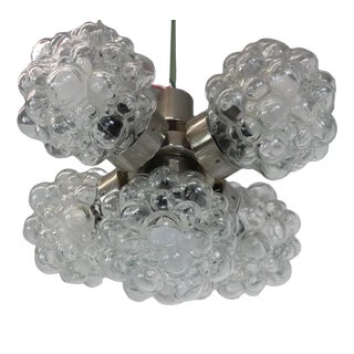 Vintage Raspberry Chandelier for Kamenický Šeno, 1970 For Sale