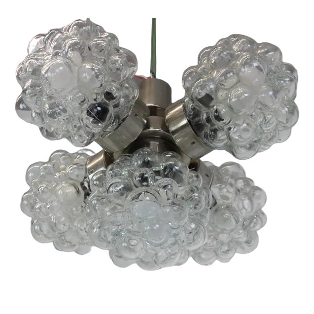 Vintage Raspberry Chandelier for Kamenický Šeno, 1970 For Sale
