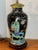 Ceramic Early 20th Century Japanese Vase With Black Background in the Style of Chinese Famille Verte For Sale - Image 7 of 11